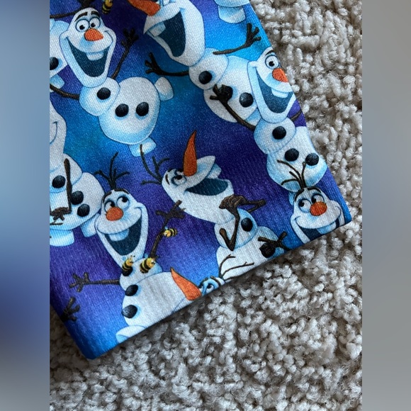 NWOT Girls Olaf Disney Frozen Leggings M-L - Picture 5 of 7
